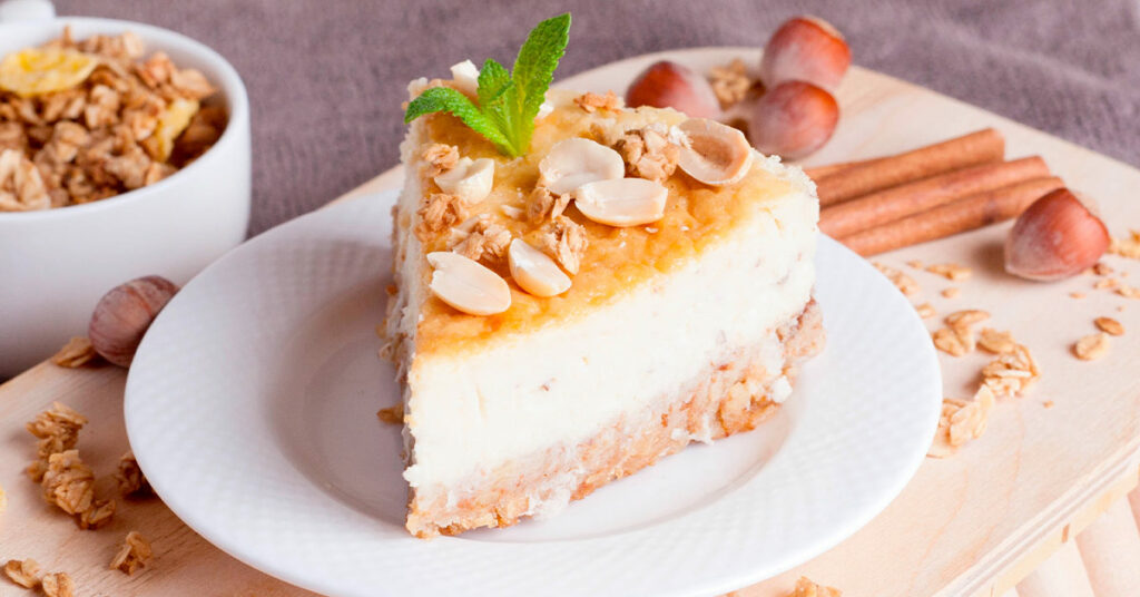 Imagen pay queso con granola 