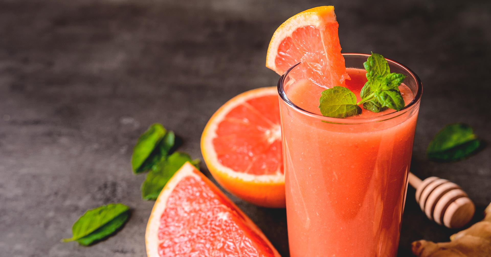 Batido de toronja, jengibre y avena