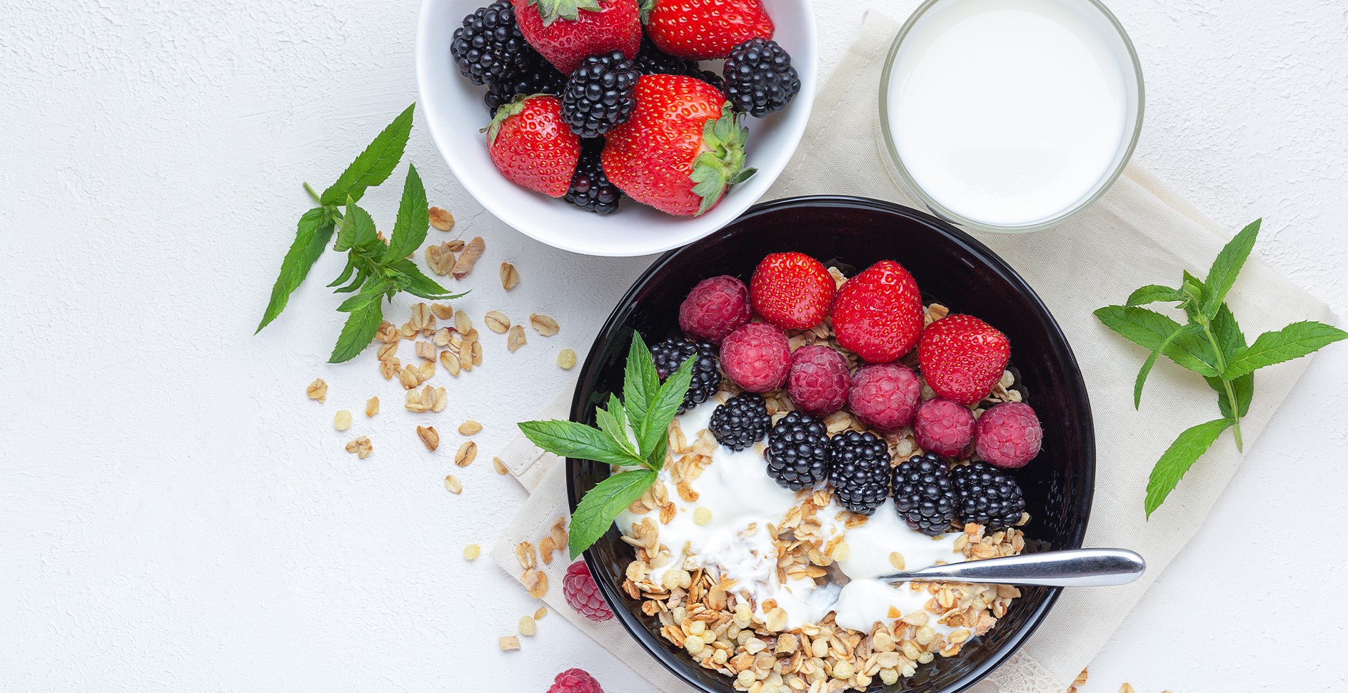Bowl de frutas con granola