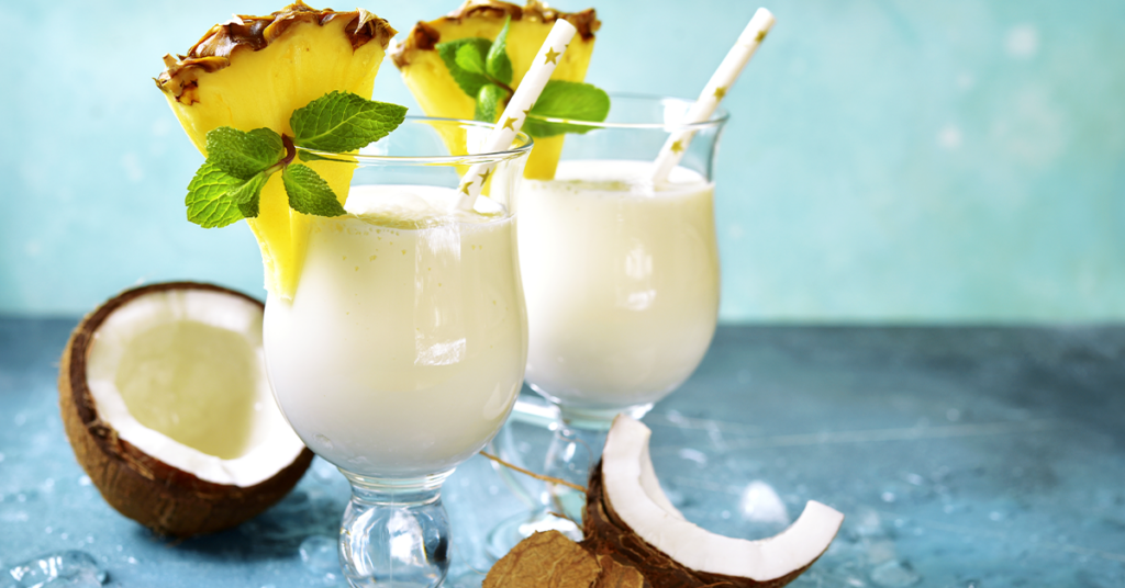 Imagen de bebidas con coco 